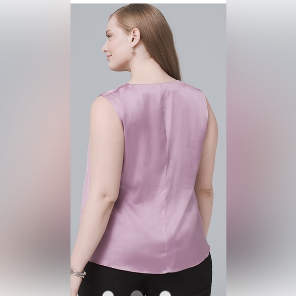 White House Black Market Plus Single pleat shell top - Picture 3 of 6